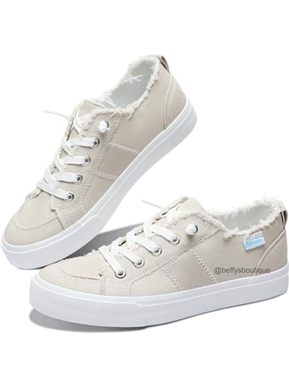 Women's Canvas Slip On Sneakers Low Top Lace Up Walking Shoes